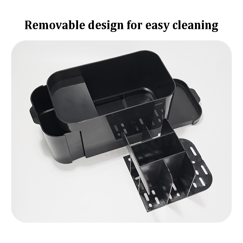 Wholesale New ABS Bathroom Storage Caddy Compartments Toothpaste Toothbrush Makeup Remover Cotton Storage Box Cotton Swabs