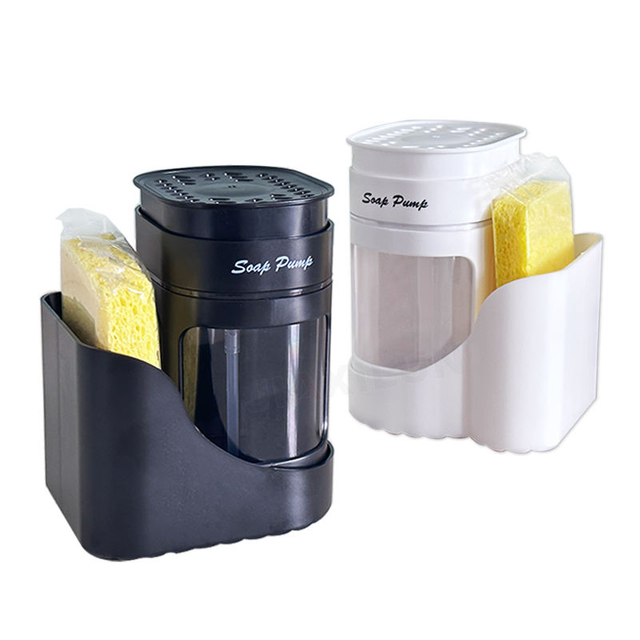 New Kitchen Product Liquid Soap Dispensers with Sponge Holder Dish Soap Dispenser