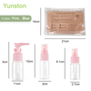 Hot Sale Travelling Plastic Lotion Bottle Perfume Bottle Spray Bottle Toiletry Make-up Bag 11 Pcs Set