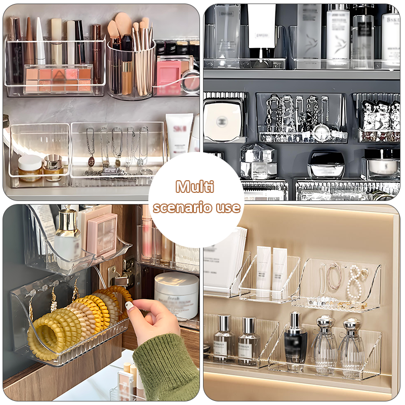 Hot Products Transparent Storage Plastic Boxes Wall Mounted Storage Boxes Plastic Cabinet Door Storage Organisationr