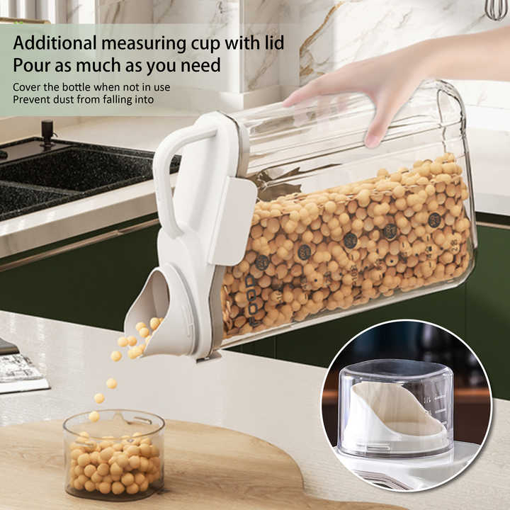 Plastic PP Material Vacuum Large Capacity Sealed Jar Moisture Resistant Cereal Storage Jar Food Grade Pasta Container