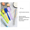 15-piece Set Silicone Kitchen Utensil Handle Non Stick Cooking Tools Kitchenware Set Colorful Stainless Steel Color 10sets