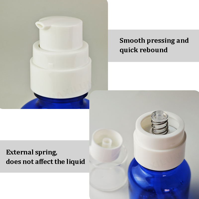 Wholesale PET Blue Container Portable Travel Bottles Perfume Travel Refillable Mini Spray Bottles Travel Size Shampoo Bottles