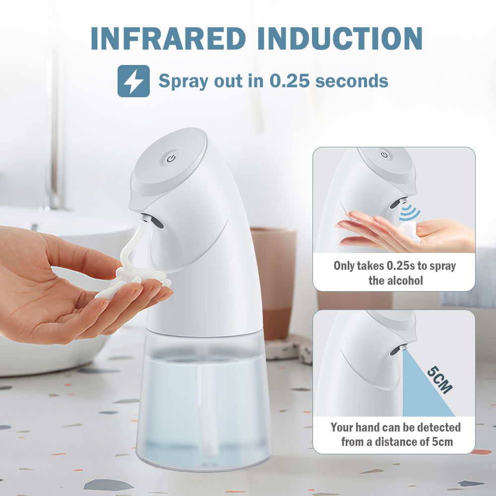 2023 Automatic Induction Soap Dispenser 450 Ml Non-contact Soap Dispenser Suitable for Kitchen, Bathroom, Hotel, Etc