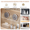 Promotional Products Wall Mounted Vertical Transparent Storage Plastic Box Mirror Cabinet Organiser Bathroom Cabinet