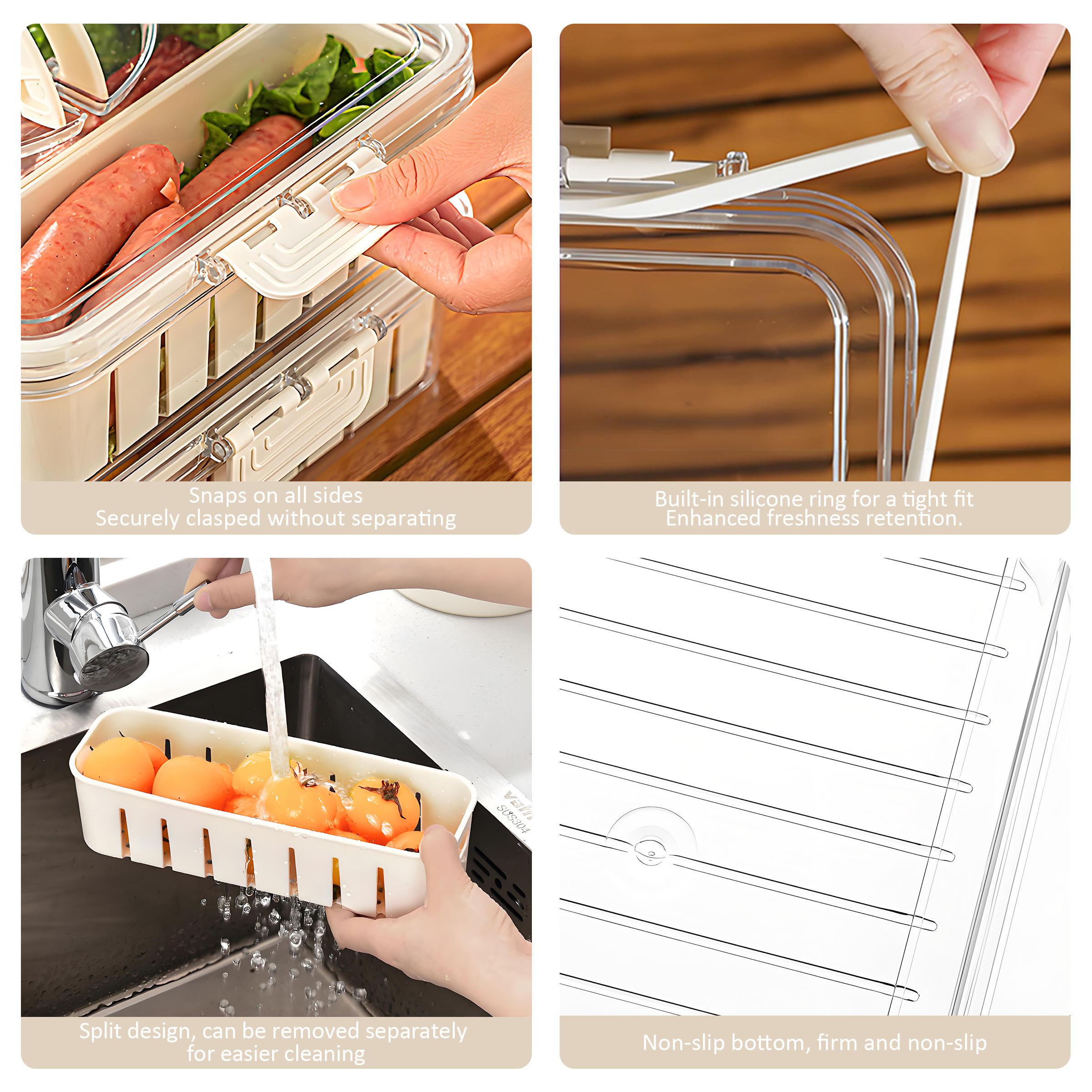 New_Products_Portable_4_Compartments_Kitchen_Draining_Basket_Food_Storage_Box_Refrigerator_Special_P