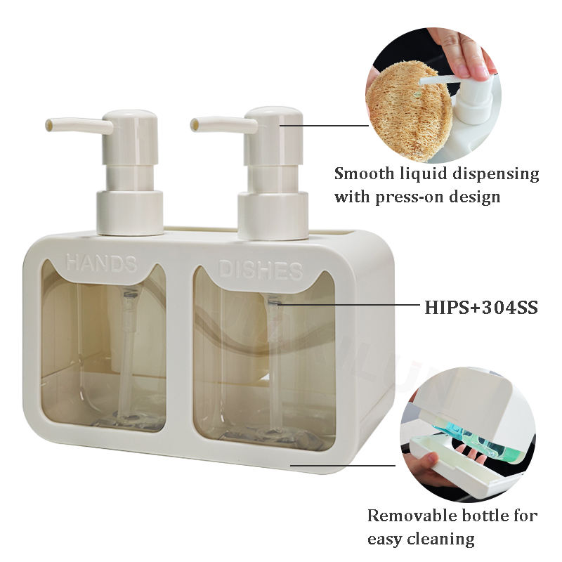 Wholesale Loofah Sponge Natural Double-ended Soap Dispenser Hand Soap And Dishwashing Liquid Dispenser Dish Soap Dispenser