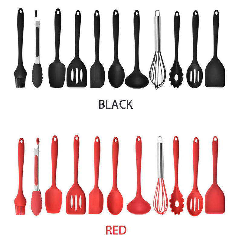 11-piece Silicone Kitchen Non-stick Cooking Kitchenware Set Tools Cooking Kitchenware Baking Utensils Egg Beater Etc