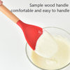 Silicone Wooden Handle Spatula Cream Spatula Butter