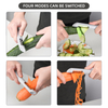 3 in 1 Household Kitchen Tools Grater Peeler Fruit Vegetable Potato Food Salad Spiralizer with Straight And Shredded Peeler