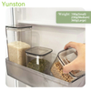 Hot Sale Three Sizes Kitchen Transparent Environmentally Friendly PET Plastic Food Grain Storage Sorting Organiser