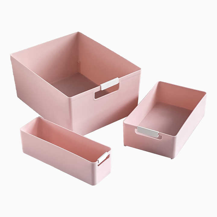 Home Desktop Plastic Storage Box Student Apartment Cosmetics File Organizer Office Desk Drawer Storage Rack