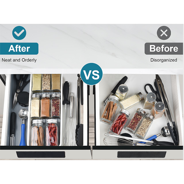 Expandable Spice Drawer Organizer Tray