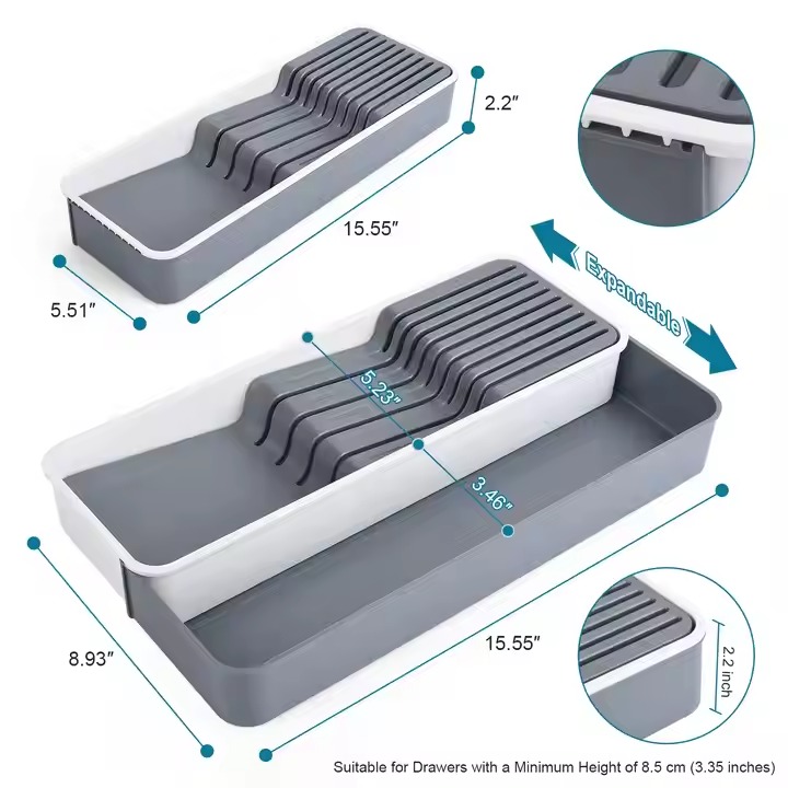 GOOD LIFE OEM Kitchen Racks Organizer Knife Holder Organizer Kitchen Utensils Storage Basket Stand