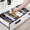 Expandable Spice Drawer Organizer Tray Spice Drawer Organizer Storage Organizer And Dispenser For Kitchen Drawer