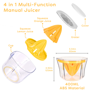 Manual Citrus Juicer Tool Portable Vegetable Fruit Manual Juicer Lime Juicer Orange Squeezer