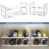 Kitchen Storage Shelf Rack 2-Shelf Telescopic Storage Rack Cup Holder Storage Kitchen Gadgets Tool Rack Stand