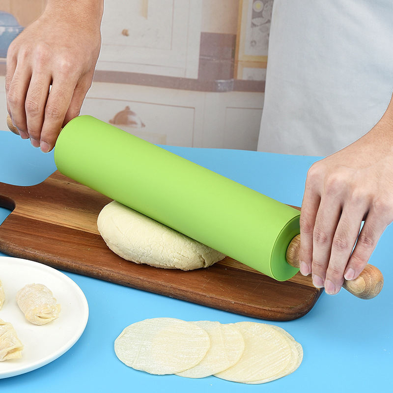 Kitchen Utensils Silicone Rolling Pin Silicone Rolling Pin Non-stick Flour Stick And Rolling Pin for Children
