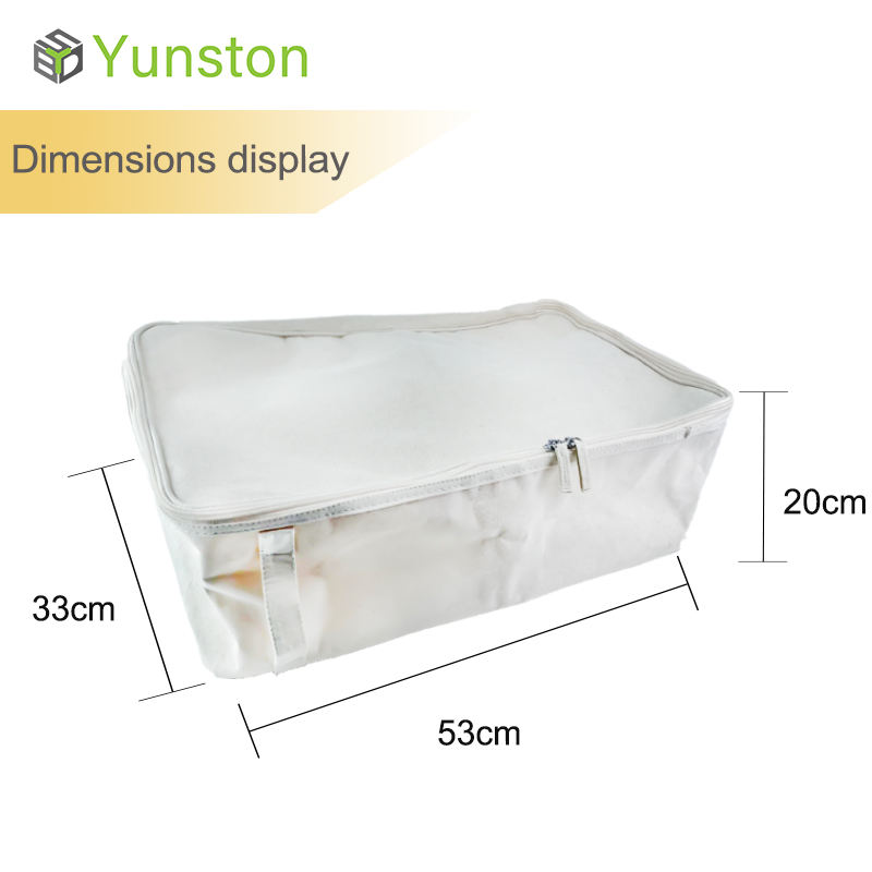 Large Capacity Foldable Storage Bag Waterproof Zipper Cloth Bag Closet Underbed Storage Organizer for Clothes Bedding