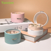 Round Double-layer Jewelry Storage Box Youth Color Jewelry Storage Box Plastic Jewelry Box Manufacturers