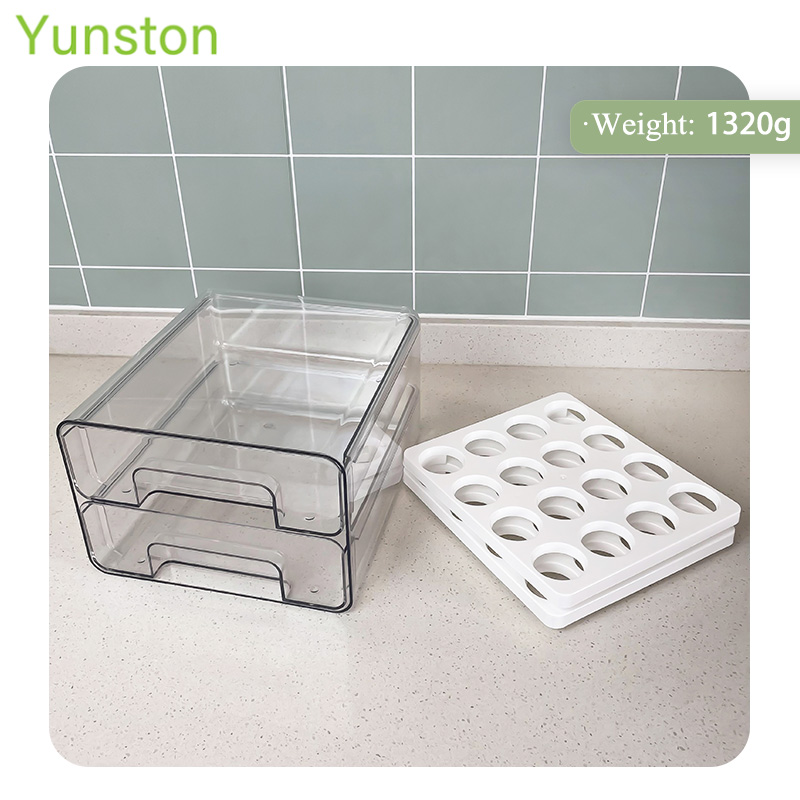 Hot Products Refrigerator Egg Racks Multi-Layer Egg Storage Boxes Transparent Plastic Egg Storage Boxes