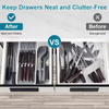 Kitchen Drawer Organizer Tray For Knives Knife Organizer Utensil Cutlery Expandable Cutlery Tray Scalable Drawer Organizer