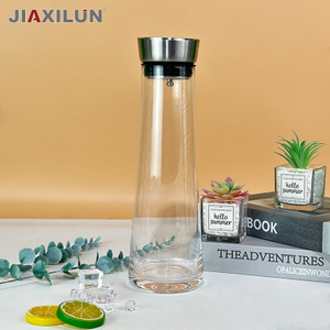 XA280 Home Crystal Glass Cool Water Bottle (Color Box) Juice Juice Pot 1L