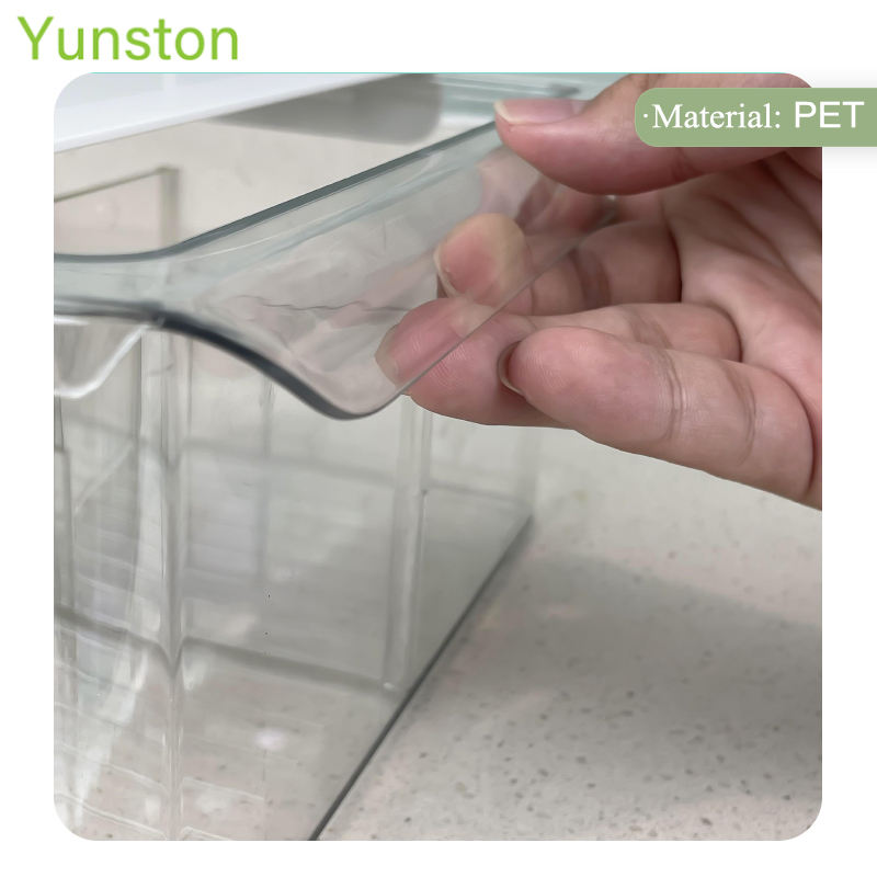 Wholesale hot sale wardrobe transparent plastic multi-compartment wall-mounted drawer underwear storage box