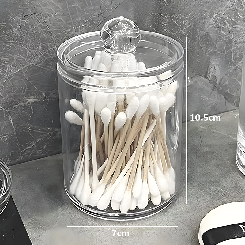 Wholesale Transparent Cotton Swab Ball Sleeves Transparent Convenient Plastic Cotton Swab Sleeves