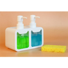 2023 New Style Multi-functional Double Head Soap Dispenser Kitchen And Bathroom Hand Washing Liquid Dishwashing Liquid