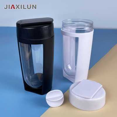 Hot 600ml Protein Shaker Bottle Customized Clear Plastic Sport Water Bottle with Insulated Protein Shaker Feature