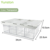 Wholesale hot sale wardrobe transparent plastic multi-compartment wall-mounted drawer underwear storage box