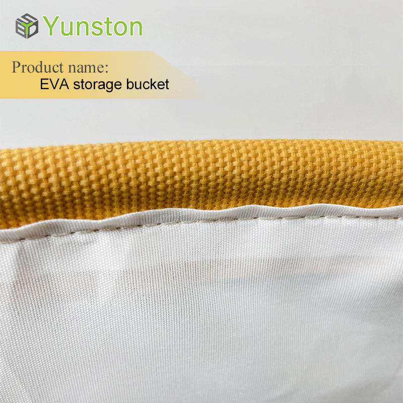 Clothes Toys Organizer Woven Nylon Handles Folding Clothing Storage Bucket Household Dirty Laundry Basket