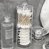 Hot Product Multi-functional Transparent Plastic Cosmetic Cotton Swab Storage Jar Set Makeup Storage Organizer