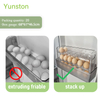 Wholesale Products Refrigerator Egg Racks Three Egg Storage Boxes Flip-top Transparent Plastic Egg Storage Racks