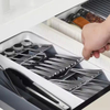 Kitchen Expandable Utensil Drawer Organizer Tray And Kitchen Drawer Cutlery Organizer