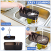 Kitchen & Bathroom Holder With Foaming Soap Dispenser Hand Liquid Soap Dispenser For Kitchen Sink