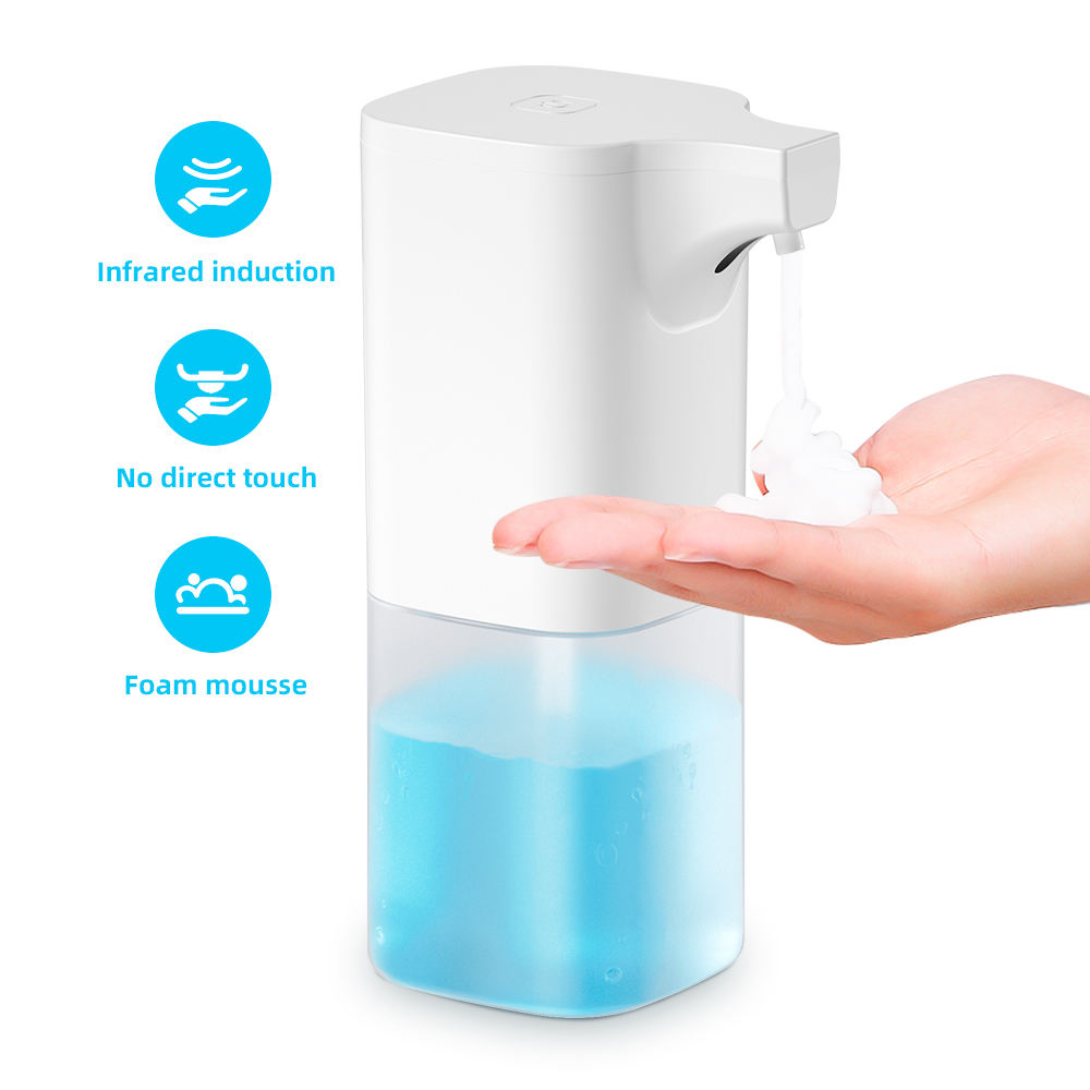 Fully Automatic Touch Sensing Soap Dispenser 350ml Countertop Soap Dispenser Non-touch Bathroom Soap Dispenser