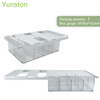 Wholesale hot sale wardrobe transparent plastic multi-compartment wall-mounted drawer underwear storage box