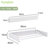 Hot Sale White Metal Perforated Screw Wall Mounted Foldable Towel Drying Rack for Bathroom And Balcony