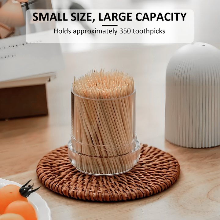 Hot Products Portable Light Luxury Plastic Toothpick Cotton Swab Storage Box Toothpick Dispenser Home Daily Use