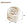 Hot New Light Luxury Mini Jewellery Box Plastic Portable Round Jewellery Storage Box with Magnetic Clasp