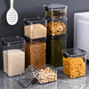 Hot Products Plastic Sealed Jars with Lids Airtight Transparent Food Storage Boxes Kitchen Storage