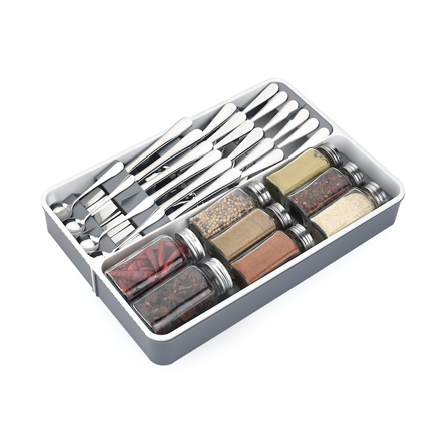 Expandable Kitchen Tools Drawer Organizer Tray