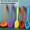 Hot Sale Color Silicone Kitchen Utensils 10-piece Non-stick Pan Heat Resistant Baking Tools Kitchenware