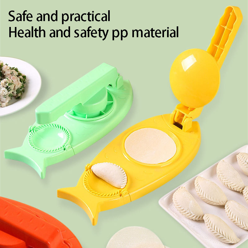 Dumpling Maker DIY Dumpling Mould Dough Press Tool Kitchen Dumpling Making Tools 2023 Hot Sale 2 in 1 Custom Logo Sustainable