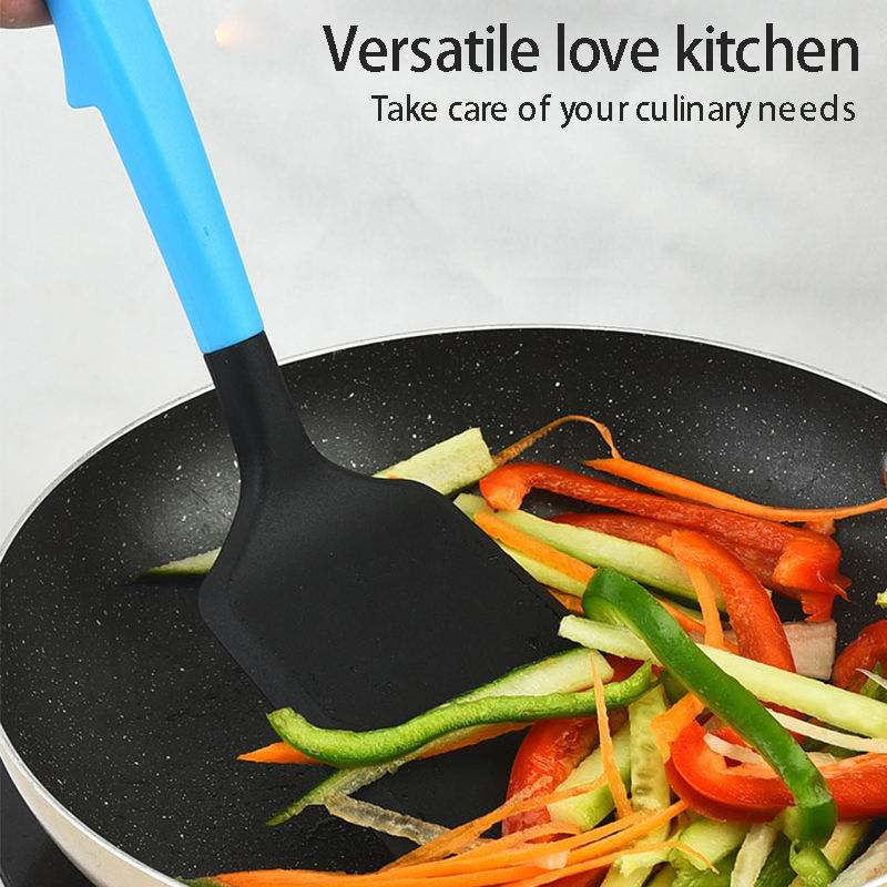 Kitchen Tools Combination Color Silicone Tight Spatula Nylon Frying Spatula Non-stick Heat Resistant Cooking Spatula