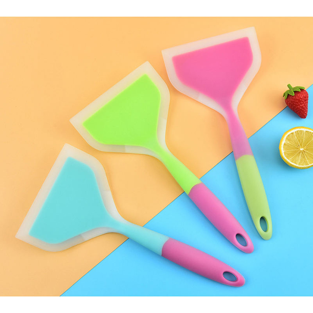 Silicone Frying Spatula Yoki Fried Silicone Spatula Household Flapjack Omelette Non-stick Cooking Kitchen Utensils Yoki Spatula